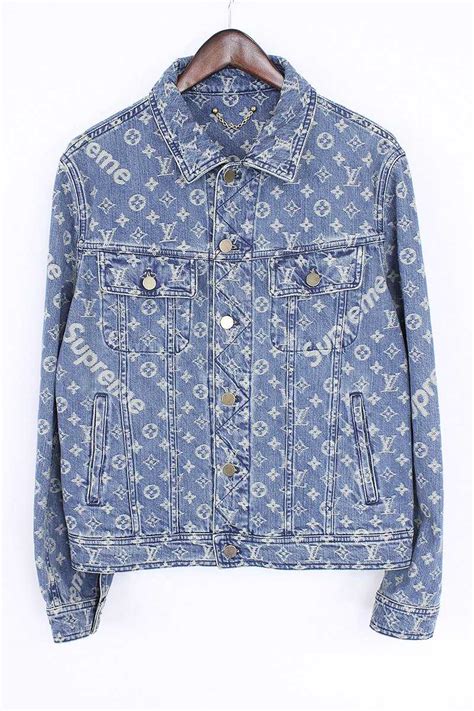 supreme louis vuitton jean jacket|lv supreme jean jacket.